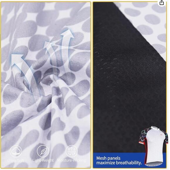 ARSUXEO Cycling Jersey Short Sleeves Mountain Bike Shirt MTB Top Men's Large NWT - Picture 10 of 10